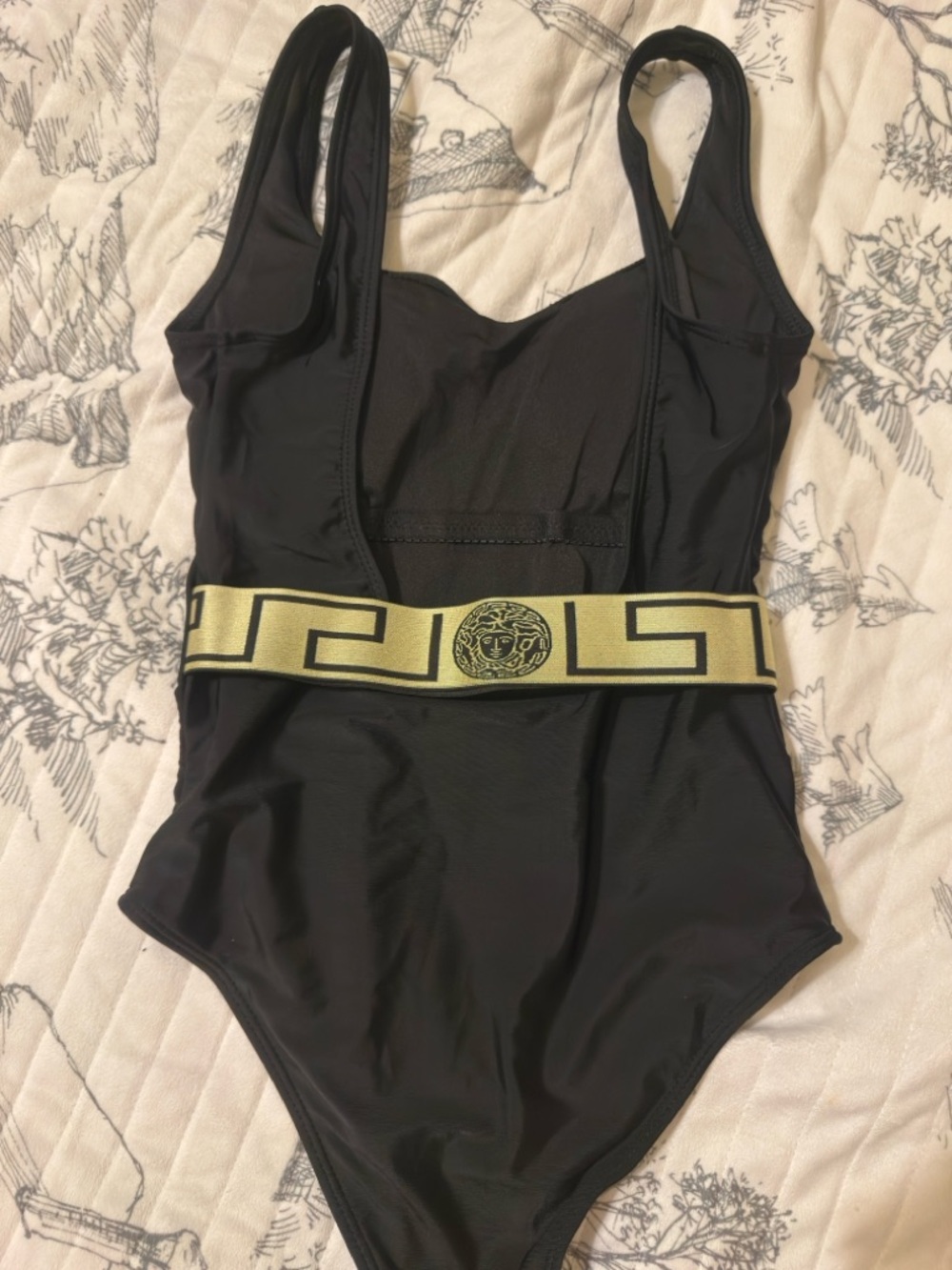 Versace greca one piece swimsuit Small NWT